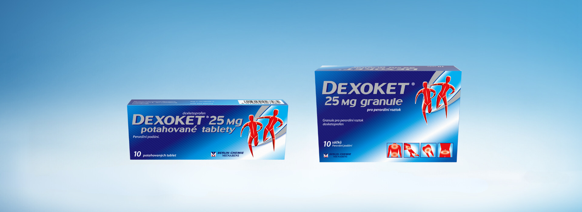 Přípravky Dexoket